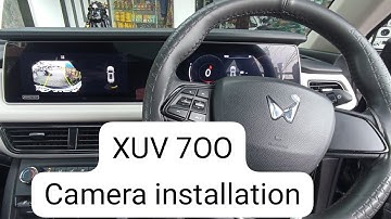 Mahindra XUV 7OO rear camera installation without wiring cutting full info