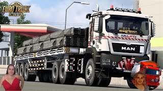 Euro Truck Simulator 2 (1.49) 

"Best Truck" MAN TGS Euro 5 Reworked Heavy Spec [1.49] Realistic Rain v4.7 [1.49] Cold Rain v0.38 [1.49] Animated gates in companies v4.4 [Schumi] Real Company Logo v2.2 [Schumi] Company addon v2.8 [Schumi] Trailers and Cargo Pack by Jazzycat Motorcycle Traffic Pack by Jazzycat Spring Graphics/Weather v5.3 (1.49) by Grimes Test Gameplay ITA + DLC's & Mods
Authors: koutsu, XBS/bobo58, Jon Ruda, WTD, Daffa Aqiilah
https://modsfire.com/0GKCN3P1S26ce34

For Amazon Enterteinment
https://www.primevideo.com/storefront...
https://amzn.to/3RYTDNr
Amazon Music Unlimited
https://amzn.to/3Sg0wLM
Amazon Luna
https://amzn.to/3S13hze

For mod links, sign up and ask in the comments
For Donation and Support my Channel
https://paypal.me/isabellavanelli?loc....

#SCSSoftware #ETS2
Euro Truck Simulator 2
   
Road to the Black Sea (DLC)   
Beyond the Baltic Sea (DLC)  
Vive la France (DLC)   
Scandinavia (DLC)   
Bella Italia (DLC)  
Special Transport (DLC)  
Cargo Bundle (DLC)
https://amzn.to/48E9SpJ
Volvo Construction Equipment (DLC)
Vive la France (DLC)   
Bella Italia (DLC) 
Iberia (DLC)
https://amzn.to/3TLeypW
Heart to Russia (DLC)
West Balkans (DLC)
Greece (DLC)
 
American Truck Simulator
https://amzn.to/3NJsFIc
New Mexico (DLC)
Oregon (DLC)
https://amzn.to/487FGnf
Washington (DLC)
Utah (DLC)
Idaho (DLC)
Colorado (DLC)
Wyoming (DLC) 
Texas ( DLC)
Montana (DLC) 
Oklahoma (DLC)
Kansas (DLC)
Nebraska (DLC)
Arkansas (DLC)

I love you my friends
Sexy truck driver test and gameplay ITA

Support me please thanks
Support me economically at the mail
vanelli.isabella@gmail.com

Specifiche hardware del mio PC:
Intel I5 6600k 3,5ghz
https://amzn.to/3H5an0x
Dissipatore Cooler Master RR-TX3E
https://amzn.to/41EgeDr
32GB DDR4 Memoria Kingston hyperX Fury
https://amzn.to/3vne0MQ
MSI GeForce GTX 1660 ARMOR OC 6GB GDDR5
https://amzn.to/3vhejsh
Asus Maximus VIII Ranger Gaming
https://amzn.to/4aFd5qT
Cooler master Gx750
https://amzn.to/3vgRR2y
Crucial BX500 1TB 3D
https://amzn.to/3vne7Ig
HDD WD Blue 3.5" 64mb SATA III 1TB
https://amzn.to/47o8XZE
Corsair Mid Tower Atx Carbide Spec-03
Xbox 360 Controller
https://amzn.to/3NOcCJs
Windows 11 pro 64bit
https://amzn.to/3tFs4k7