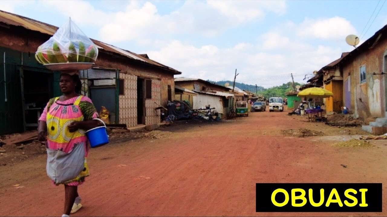Inside Obuasi Streets 🇬🇭 | Real Ghana Township Neighbourhood Tour