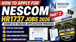 How to Apply For Nescom Jobs HR1737 Part-2