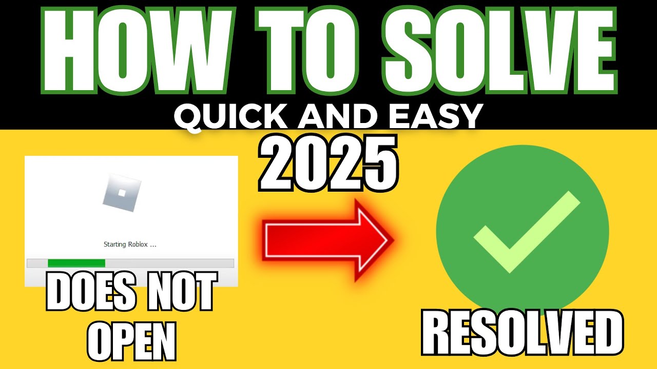 ROBLOX NOT OPENING FIX IT NOW IN 2025 YouTube 
