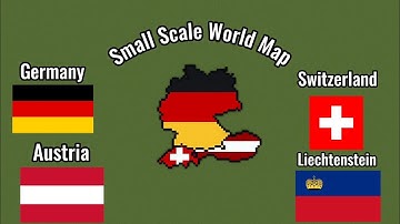 Small Scale in Minecraft Part 1: Germany, Switzerland, Austria and Liechtenstein