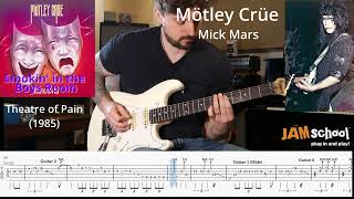 Motley Crue Smokin in the Boys Room Guitar Solo with TAB