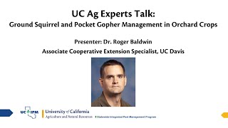 UC Ag Experts Talk: Ground Squirrel and Pocket Gopher Management in Orchard crops