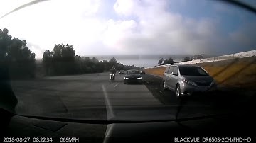 Speeding Harley Pre-Crash Rear Cam