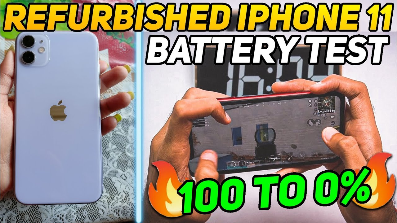 REFURBISHED IPHONE 11 100 TO 0% BATTERY DRAIN TEST 😭 | IPHONE 11 ...