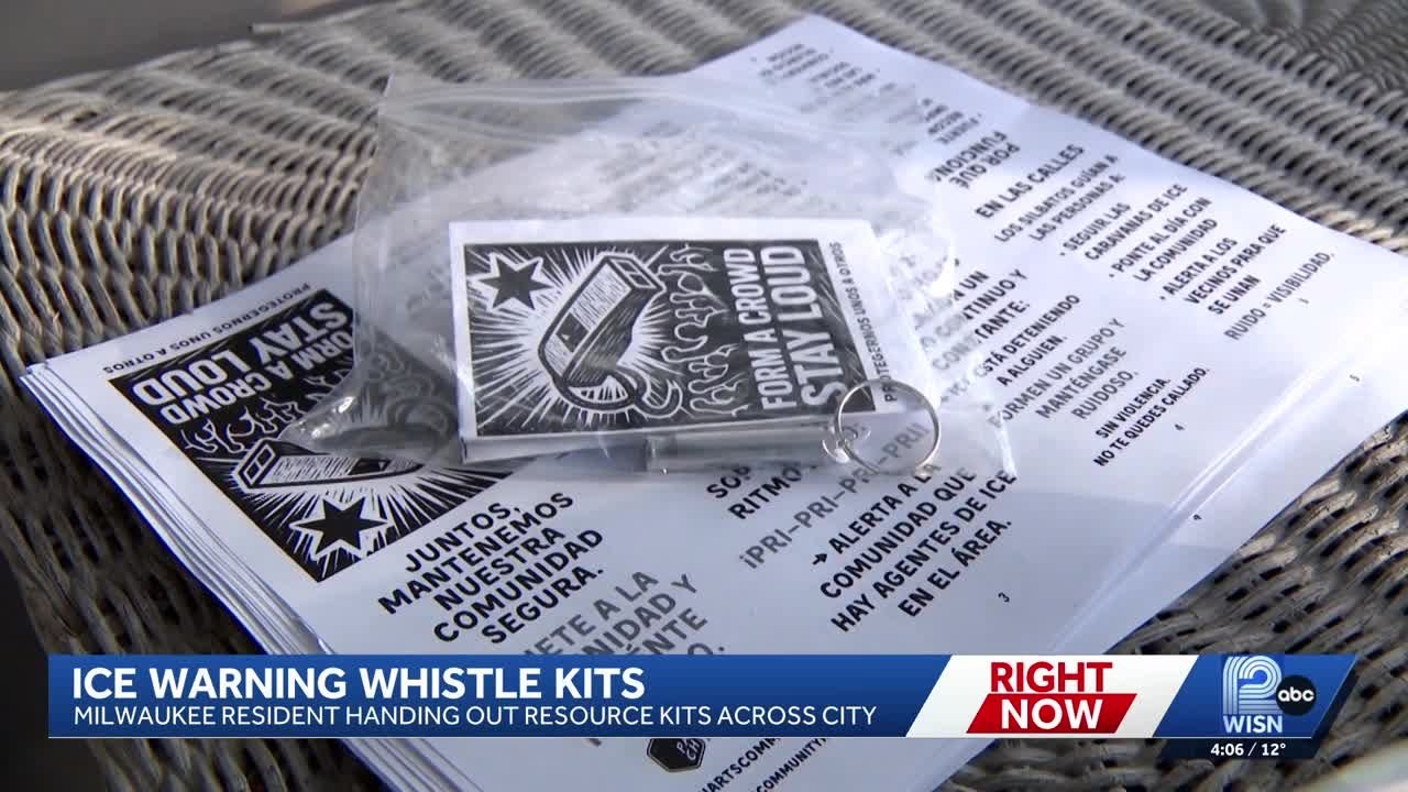 Milwaukee man distributes whistles to prepare for potential ICE operations