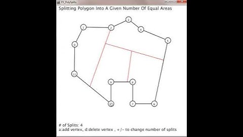 Dividing Polygons Into A Given Number of Equal Areas