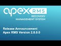 Apex networks rms release 2800