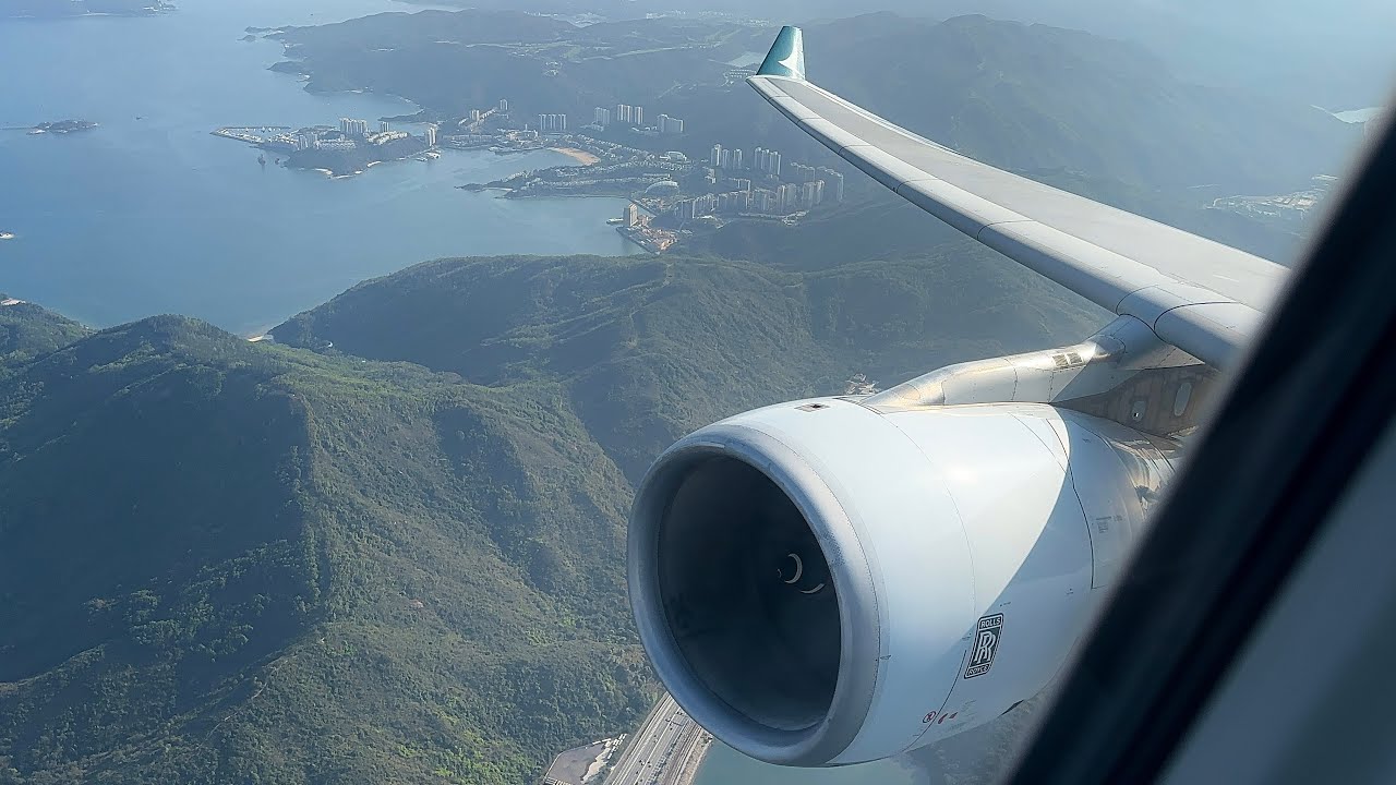 Cathay Pacific Airbus A330-343 Engine Start & Scenic Departure from Hong Kong International Airport