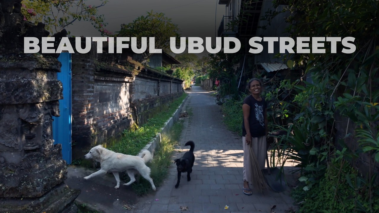 УБУД Бали: Пешеходная экскурсия в 4K - прогулка рядом с роскошными курортами Amandari и Mandapa