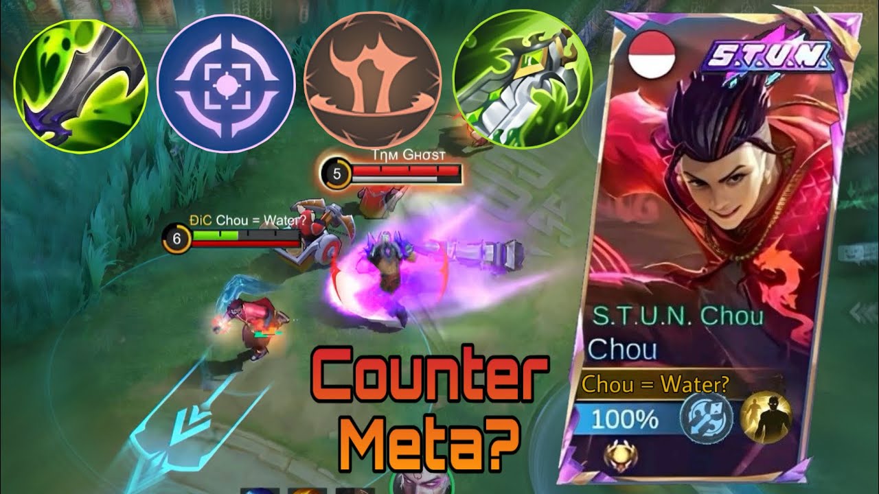 TOP GLOBAL CHOU VS META COUNTER HEROES IN RANK 2026 | Mlbb Chou Stun Skin Insane Match (Must Try) 