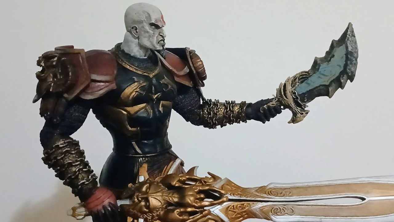 特撮 NECA God of War 2 Video Game Action Figures Series 1 Kratos with Ares Armor [Version 2] God of War 2 Action Figure Kratos With Ares Armor By NECA Review