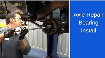Axle repair bearing installation