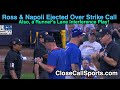 E1323  mike napoli  david ross ejected by erich bacchus  andy fletcher also an rli play