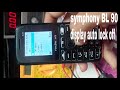 Symphony button mobile BL90 auto screen lock off/Lock on off 2020/keypad phone lock on off/ BL 90