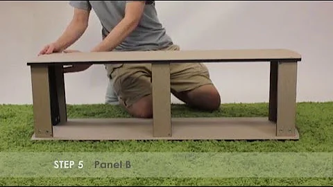 How to Assemble Furinno 11191 THE Entertainment Center Tube Shelf