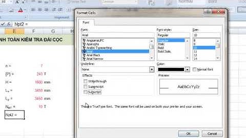 Hướng dẫn Excel - Lập bảng tính toán Đài cọc (P1)