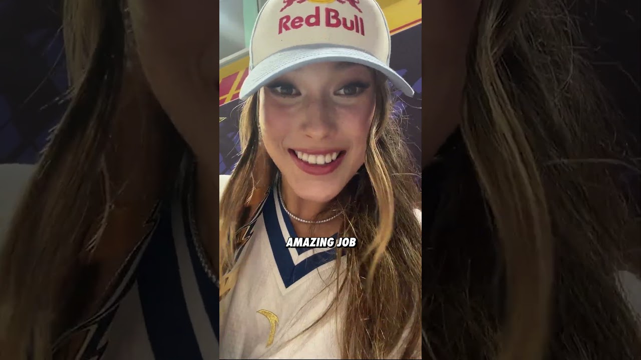 Eileen Gu joined the party in Singapore 🤩 #F1 #RedBullRacing #SingaporeGP