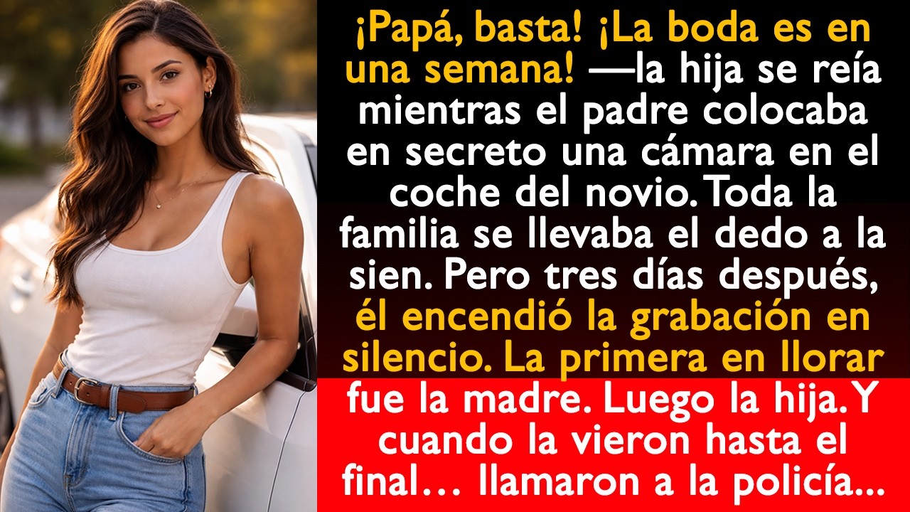 El padre instaló en secreto una cámara en el coche del novio. Y tres días después…