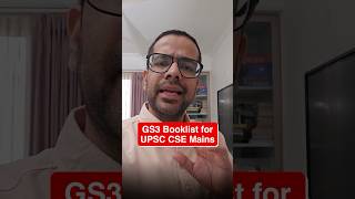 UPSC Mains Booklist for GS3