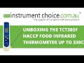 Unboxing the TCT303F HACCP Food Infrared Thermometer up to 330C