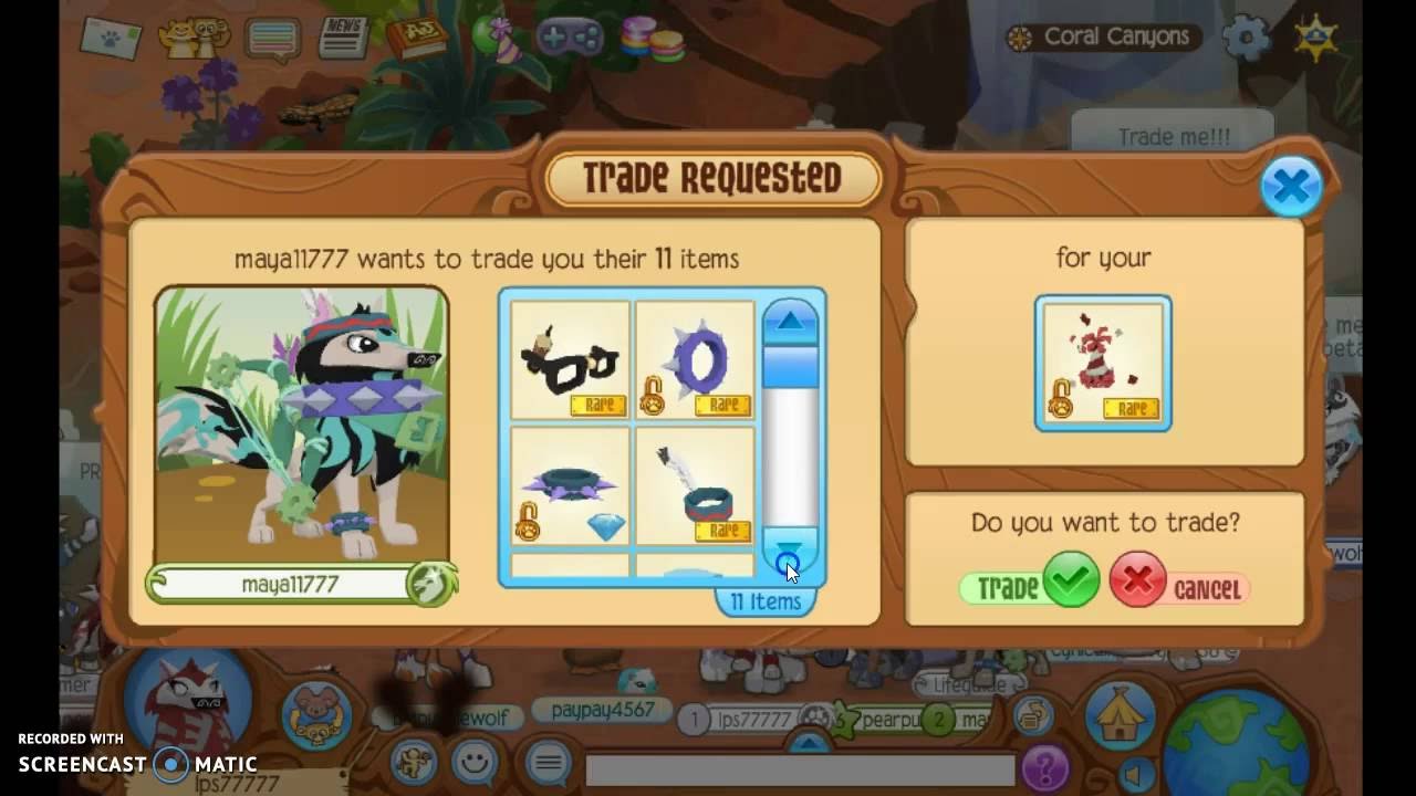 Animal JamTrade Attempts For Red Party Hat (I ACCEPTED) YouTube