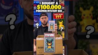 Opening a $100,000 Pokemon Card Mystery Box #pokemoncards #cardgrading #pokemon