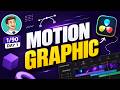 I Started Motion Graphics in DaVinci Resolve (Day 1/90 Challenge)