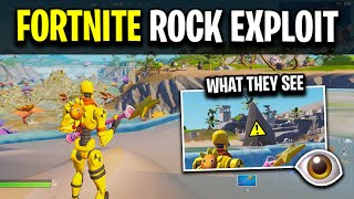 This Fortnite Exploit Needs Patched! (How To Glitch Inside Of A Rock)