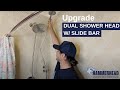 ترقية رأس الدش المزدوج الخاص بك باستخدام شريط منزلق 