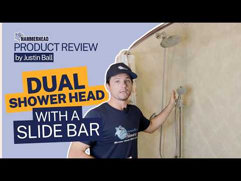 ترقية رأس الدش المزدوج الخاص بك باستخدام شريط منزلق 