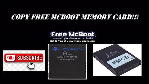 How to copy Free Mcboot Memory card for Playstation 2!