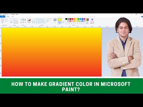 Video: Gradiënte in Microsoft Paint: 5 stappe