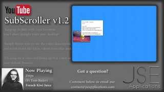 YouTube SubScroller v1.2 [YouTuber Rainmeter Skin]