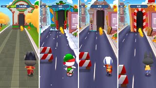 Talking Tom D Run Fortune Tom Vs Elf Angela Vs Kung Fu Hank Vs Talking Becca Android Gameplay