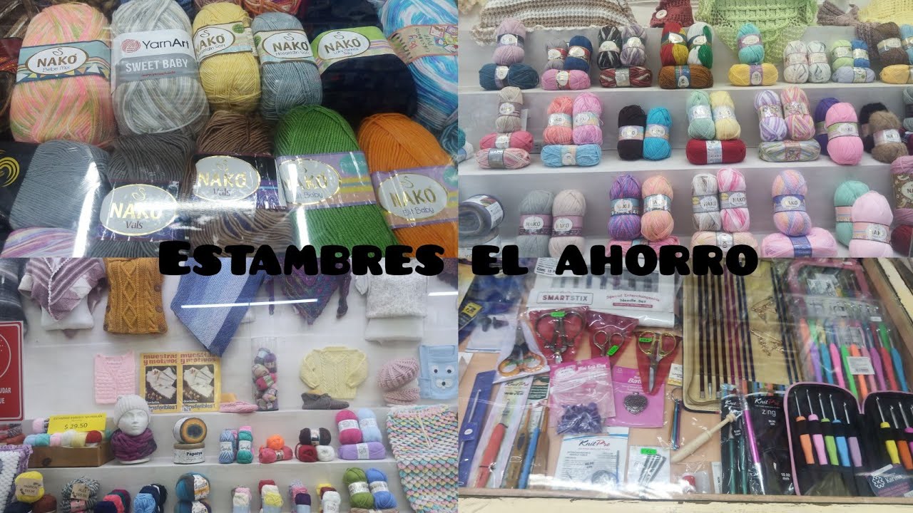 Visita a Tienda de Estambres El Ahorro CDMX estambres importados