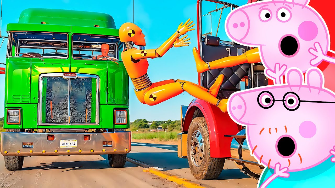 Реакция на РЕАЛЬНЫЕ АВАРИИ ЛЕГКОВЫХ И ГРУЗОВЫХ АВТОМОБИЛЕЙ! (BeamNG Drive)