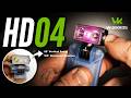 WURKKOS HD04 - EDC Robot Clip Flashlight - SST20 - 180° Rotating Head - RGB