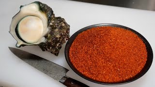 Crazy Giant Turban Shell Dish With Lots of Chilli Pepper