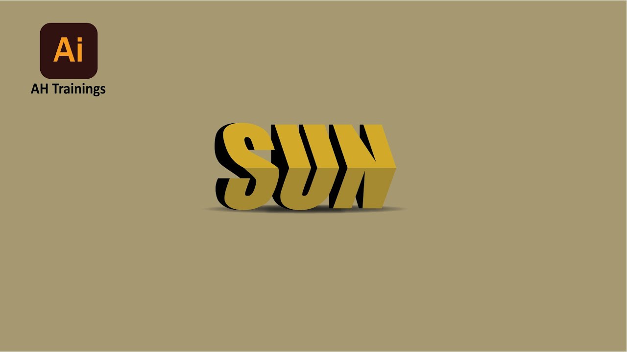 Text Effect in illustrator / Text Cut effect illustrator / Adobe illustrator Tutorial