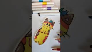 Cute diy bookmarks 📚🔖#asmr #markers #art #stickers #deli #books