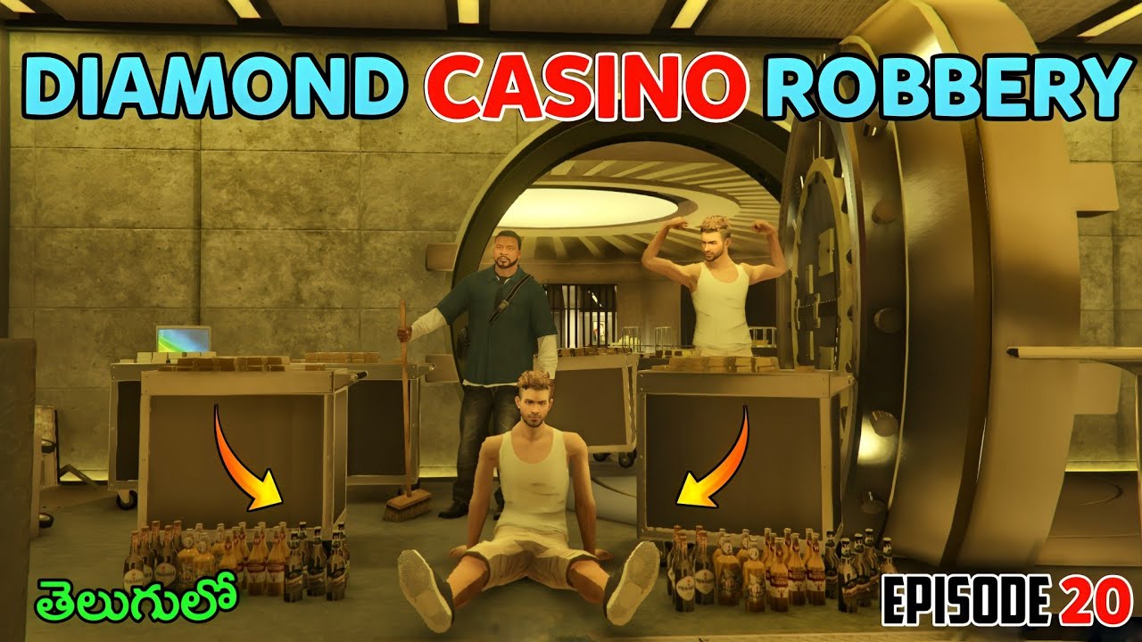 Diamond Casino Robbery In Gta 5 | Gta x Freefire In Telugu | GTA V Gameplay #20