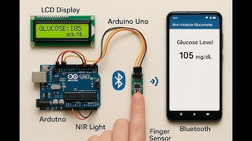 HVS-4592. Non-Invasive Glucometer with Bluetooth monitoring using Arduino UNO