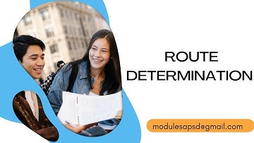 30.Route  Determination @Sapinstitute
