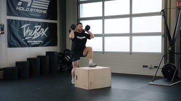 DUMBBELL FRONT RACK BOX STEP-UP