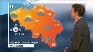 20090930 weerbericht TV 1 Poperinge Visserijmolenstraat in buurt van Chinese begraafplaats