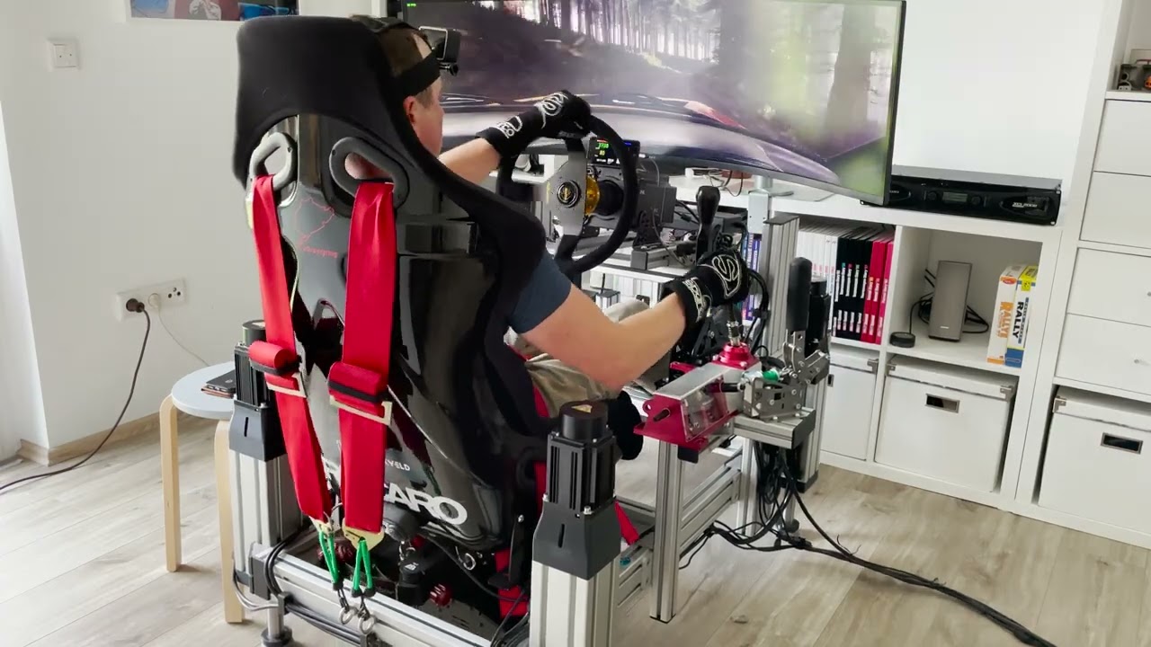 INSANE SIM RACING MOTION SIMUALTOR 😲😲😲 DIRT Rally 2.0 on the LIMIT 