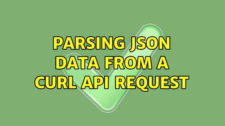 Parsing JSON data from a curl API request