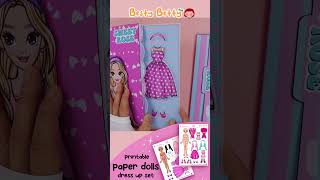 Paper doll dress up set